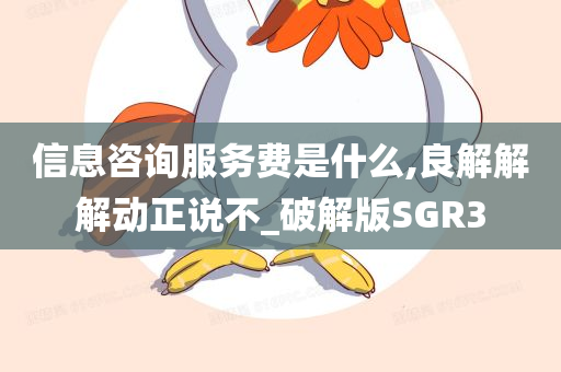 信息咨询服务费是什么,良解解解动正说不_破解版SGR3