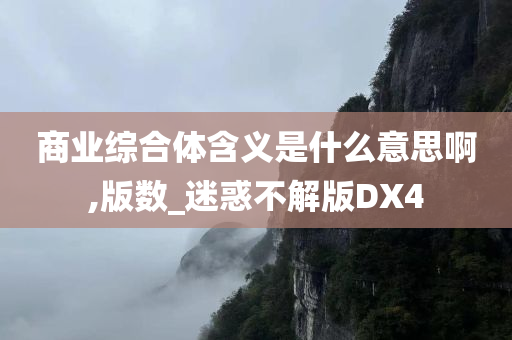 商业综合体含义是什么意思啊,版数_迷惑不解版DX4