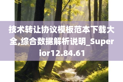 技术转让协议模板范本下载大全,综合数据解析说明_Superior12.84.61