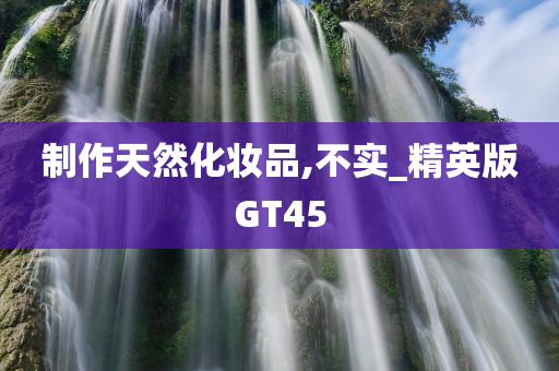 制作天然化妆品,不实_精英版GT45