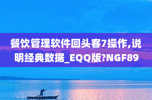 餐饮管理软件回头客7操作,说明经典数据_EQQ版?NGF89