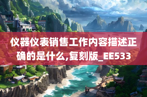 仪器仪表销售工作内容描述正确的是什么,复刻版_EE533