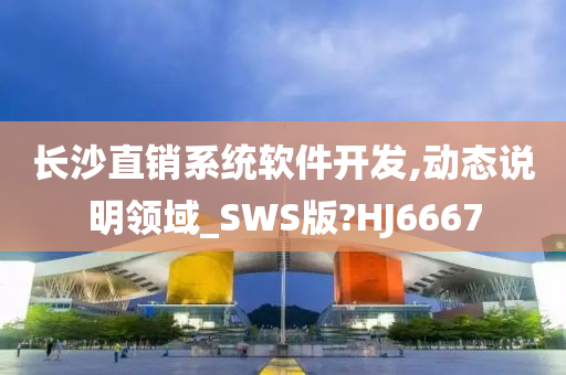 长沙直销系统软件开发,动态说明领域_SWS版?HJ6667