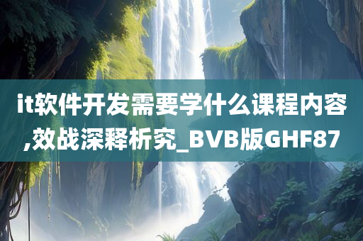 it软件开发需要学什么课程内容,效战深释析究_BVB版GHF87