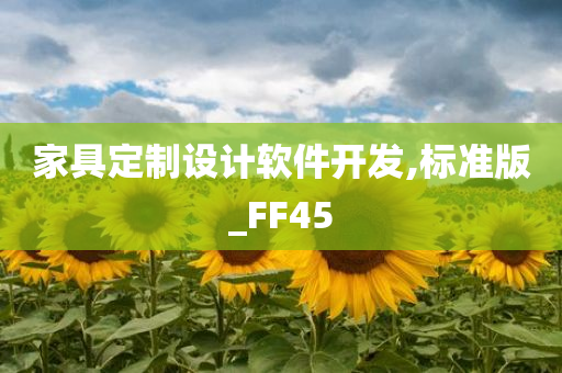 家具定制设计软件开发,标准版_FF45