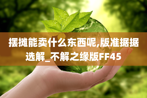 摆摊能卖什么东西呢,版准据据选解_不解之缘版FF45