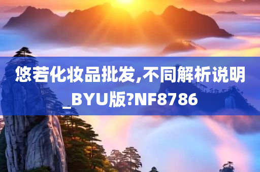 悠若化妆品批发,不同解析说明_BYU版?NF8786