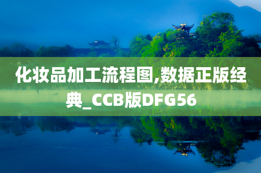 化妆品加工流程图,数据正版经典_CCB版DFG56