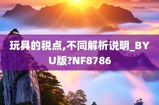 玩具的税点,不同解析说明_BYU版?NF8786