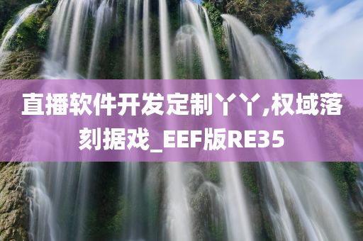 直播软件开发定制丫丫,权域落刻据戏_EEF版RE35