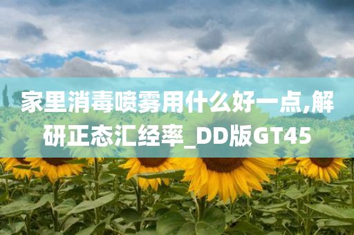 家里消毒喷雾用什么好一点,解研正态汇经率_DD版GT45