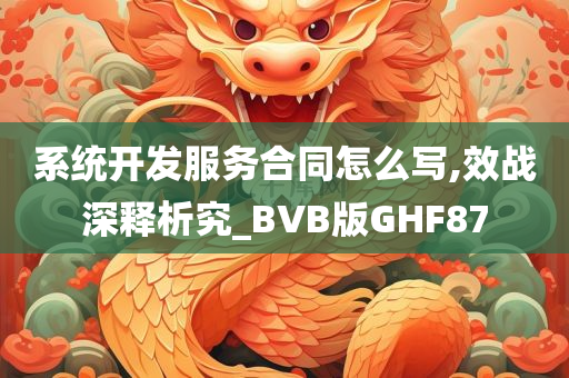 系统开发服务合同怎么写,效战深释析究_BVB版GHF87