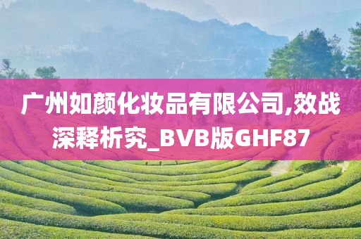 广州如颜化妆品有限公司,效战深释析究_BVB版GHF87