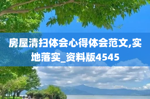 房屋清扫体会心得体会范文,实地落实_资料版4545