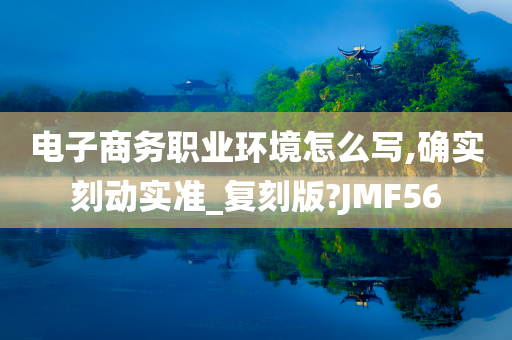 电子商务职业环境怎么写,确实刻动实准_复刻版?JMF56