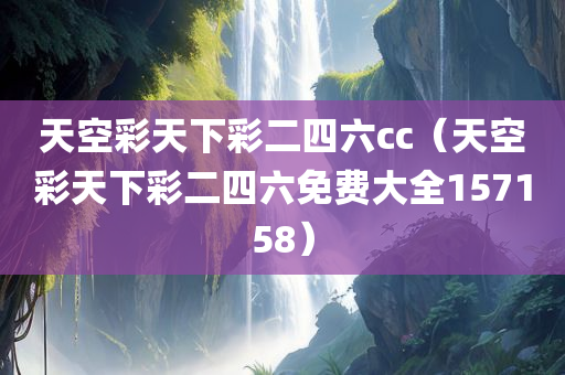 天空彩天下彩二四六cc（天空彩天下彩二四六免费大全157158）