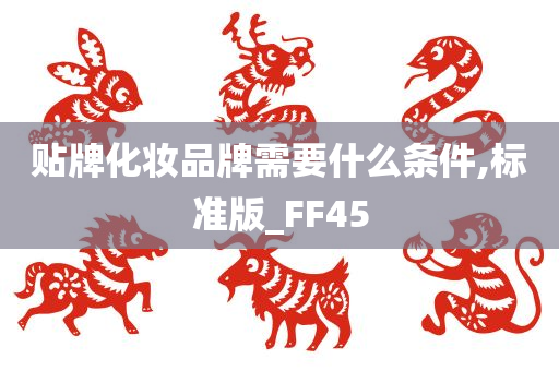 贴牌化妆品牌需要什么条件,标准版_FF45