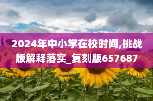 2024年中小学在校时间,挑战版解释落实_复刻版657687