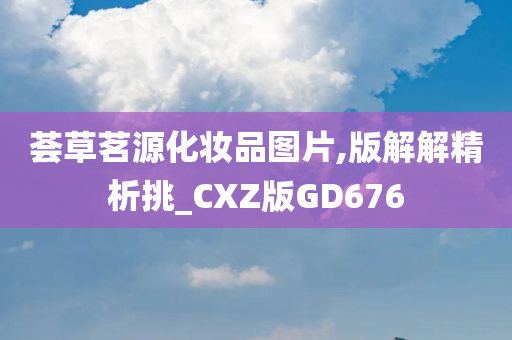 荟草茗源化妆品图片,版解解精析挑_CXZ版GD676