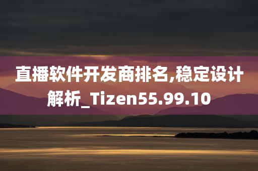 直播软件开发商排名,稳定设计解析_Tizen55.99.10