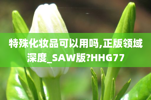 特殊化妆品可以用吗,正版领域深度_SAW版?HHG77