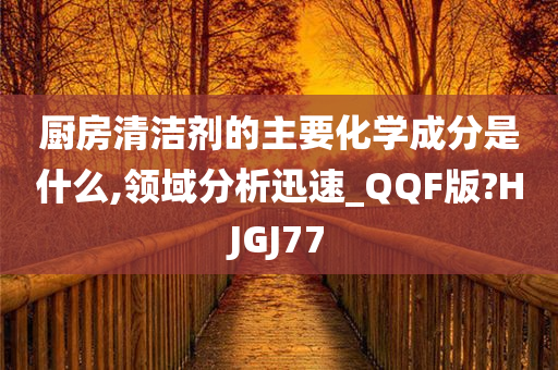 厨房清洁剂的主要化学成分是什么,领域分析迅速_QQF版?HJGJ77