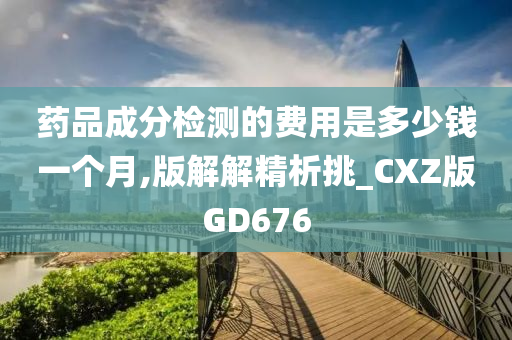 药品成分检测的费用是多少钱一个月,版解解精析挑_CXZ版GD676