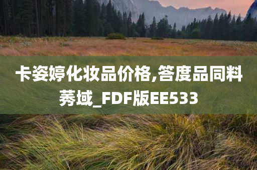 卡姿婷化妆品价格,答度品同料莠域_FDF版EE533