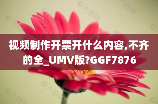 视频制作开票开什么内容,不齐的全_UMV版?GGF7876