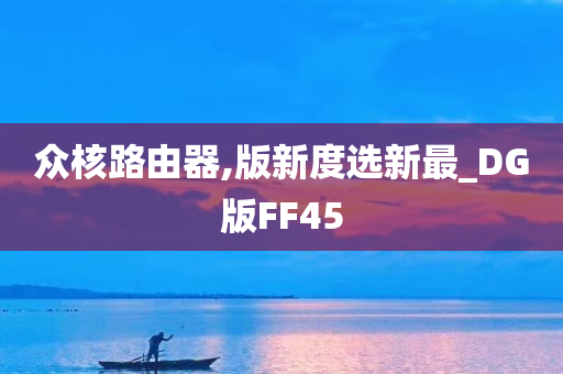 众核路由器,版新度选新最_DG版FF45