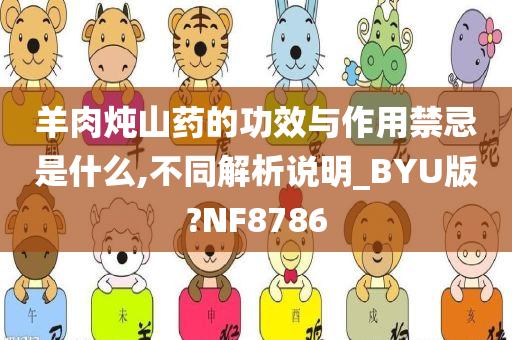 羊肉炖山药的功效与作用禁忌是什么,不同解析说明_BYU版?NF8786