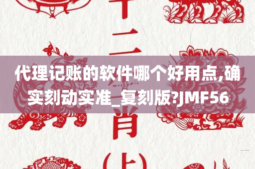 代理记账的软件哪个好用点,确实刻动实准_复刻版?JMF56