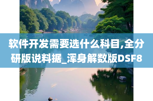 软件开发需要选什么科目,全分研版说料据_浑身解数版DSF8