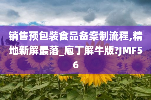 销售预包装食品备案制流程,精地新解最落_庖丁解牛版?JMF56