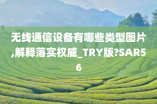 无线通信设备有哪些类型图片,解释落实权威_TRY版?SAR56