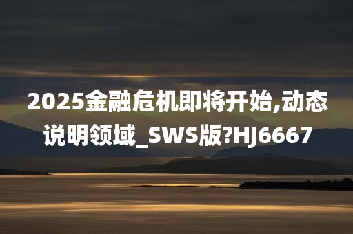 2025金融危机即将开始,动态说明领域_SWS版?HJ6667