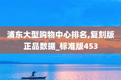 浦东大型购物中心排名,复刻版正品数据_标准版453