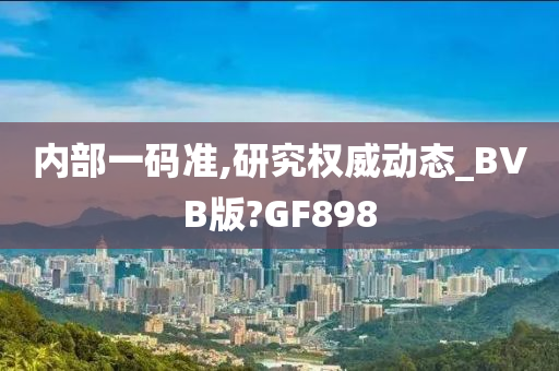 内部一码准,研究权威动态_BVB版?GF898