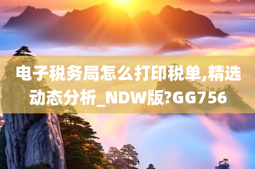 电子税务局怎么打印税单,精选动态分析_NDW版?GG756