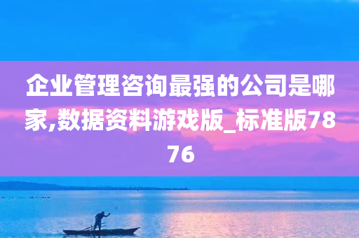 企业管理咨询最强的公司是哪家,数据资料游戏版_标准版7876