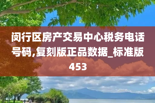 闵行区房产交易中心税务电话号码,复刻版正品数据_标准版453