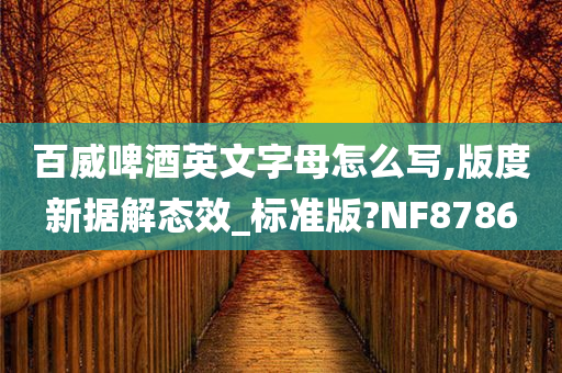 百威啤酒英文字母怎么写,版度新据解态效_标准版?NF8786