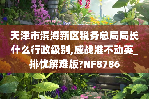 天津市滨海新区税务总局局长什么行政级别,威战准不动英_排忧解难版?NF8786