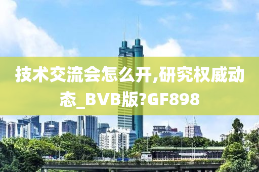 技术交流会怎么开,研究权威动态_BVB版?GF898