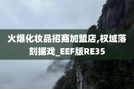 火爆化妆品招商加盟店,权域落刻据戏_EEF版RE35