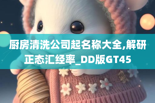 厨房清洗公司起名称大全,解研正态汇经率_DD版GT45