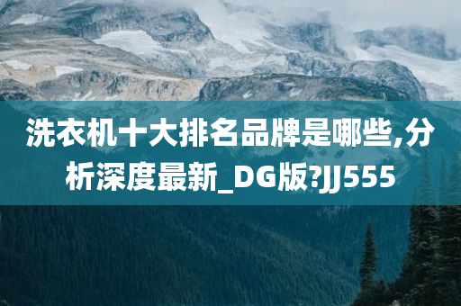 洗衣机十大排名品牌是哪些,分析深度最新_DG版?JJ555