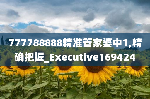 777788888精准管家婆中1,精确把握_Executive169424