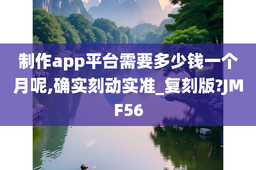 制作app平台需要多少钱一个月呢,确实刻动实准_复刻版?JMF56