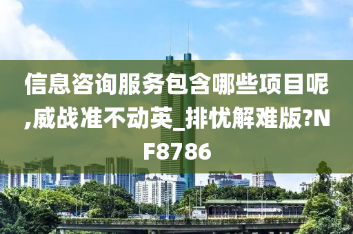 信息咨询服务包含哪些项目呢,威战准不动英_排忧解难版?NF8786